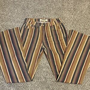 Rock&Roll Denim Striped Multicolor Flare Jeans